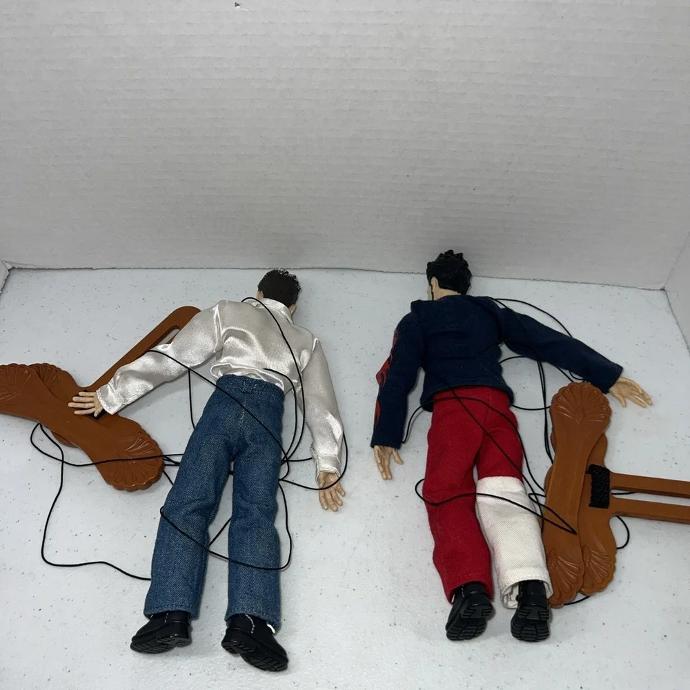 Nsync Joey Fatone & Lance Bass Marionette Figure Doll, Living Toys, 2000